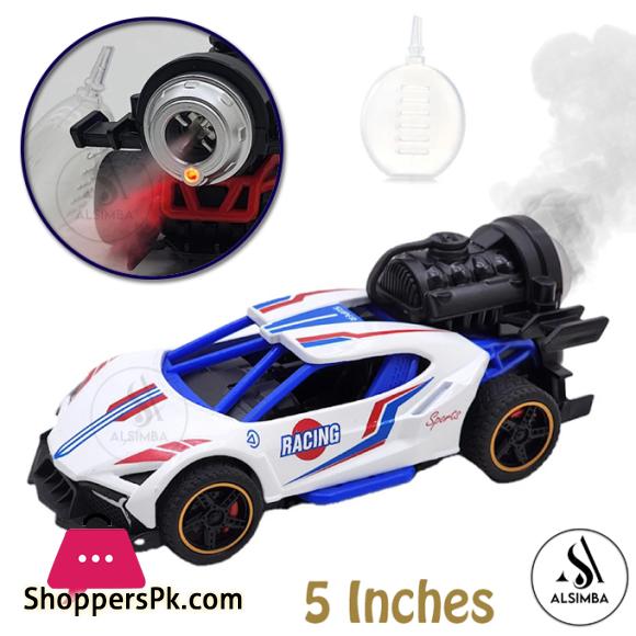 Super Speed Racing Rock Monster Smoke Spray Function Pull Back Diecast Metal Model Car For Kids Size 5 Inches