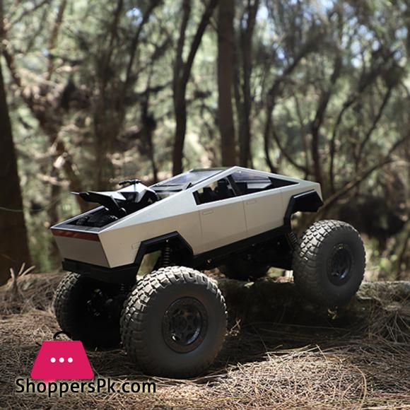 Tesla Cyber Truck Remote Control Car High Speed Alloy Pickup Truck Cross Country Motorcycle Childrens Racing Cars Toys for Kids Gifts