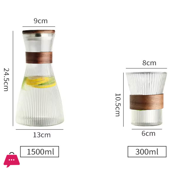 Traditional Style Decanter Set 5 Pcs