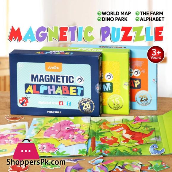 VC Art Magnetic Puzzle Learning Educational Toys for Kids / Alphabet / Farm / Flower Faery