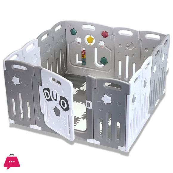 Venture All Stars Duo Lite - Baby Fence Play Area Play Pen for Baby Safety