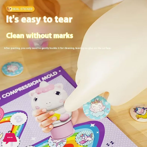Childrens Seal Toy Magic Stamp Reward Boys And Girls Cartoon Sticker Book Traceless Waterproof Does Not Fade Focus