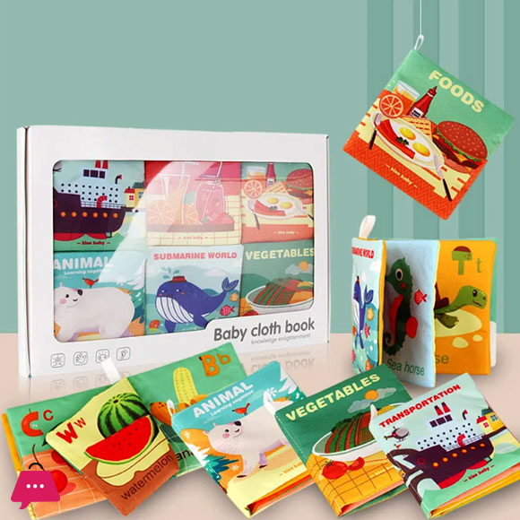Kids Melody Cloth Books for Babies (Set of 6 Book)