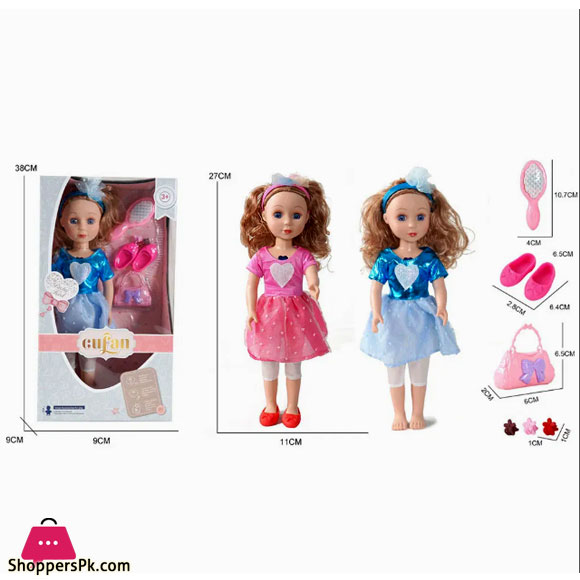 Cufan Girl Baby Doll with Sound Dress up Doll 16 Inch