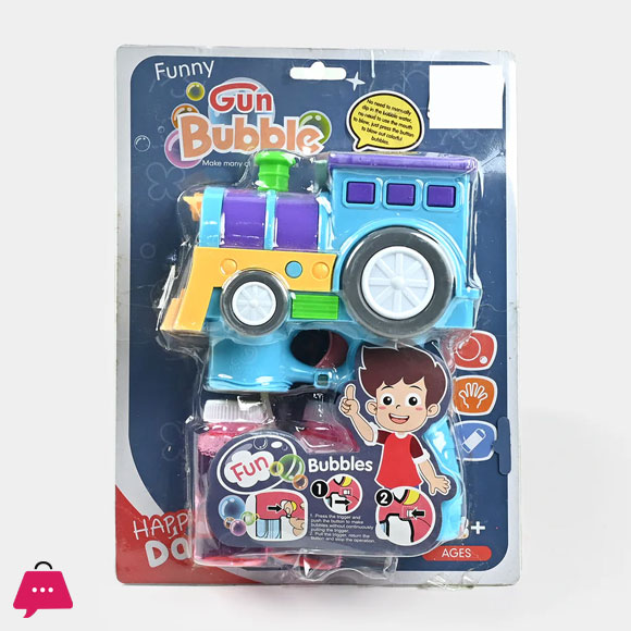 Electric Locomotive Bubble Blaster Bubble Gun For Kids with Light Music