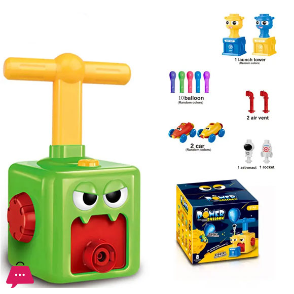 Funny Balloon Pump Kids Toys Balloon Powered Cars for Kids Gift
