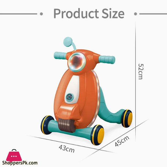 High Quality Vespa Style Baby Walker Activity Walker With Light Music