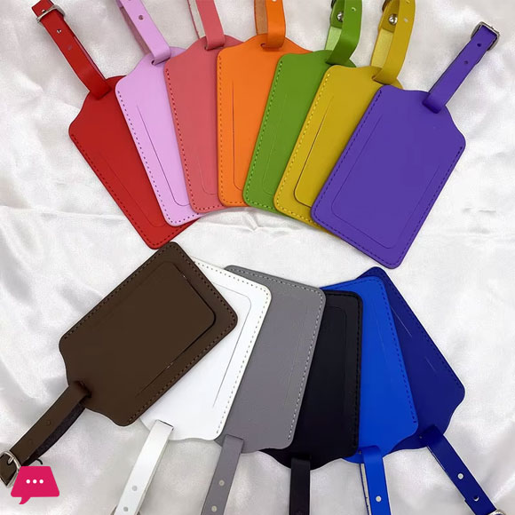 Luggage Tags PU Leather Boarding Label