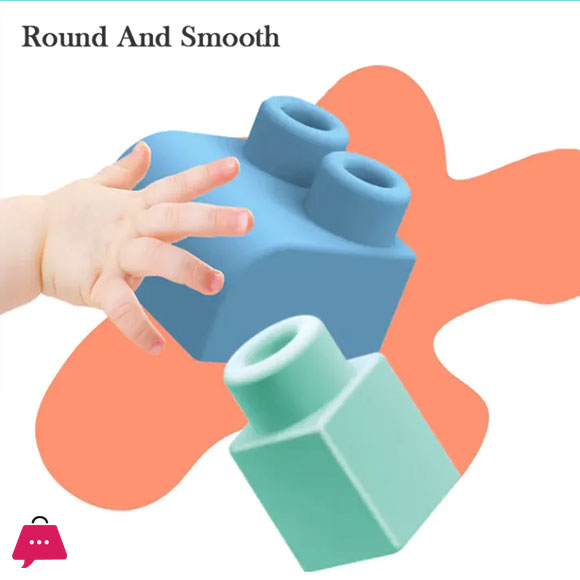 Soft Rubber Blocks Preschool Children Educational Building Blocks Toys 13Pcs/23pcs
