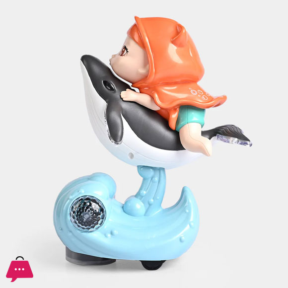 Whale Girl Universal Light & Music Toy For Kids