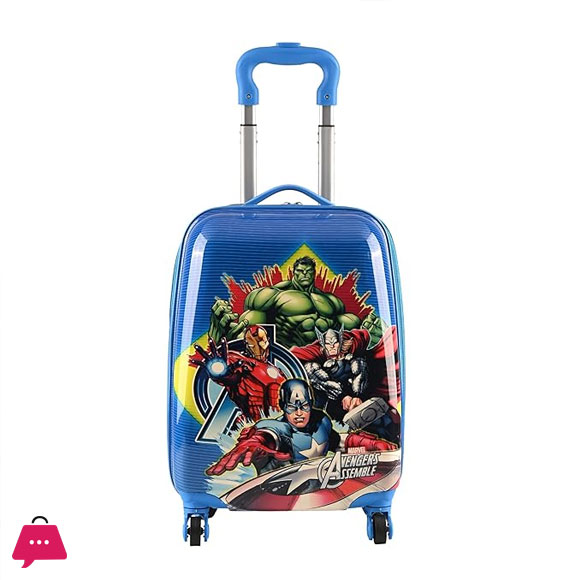 18 inch Disney Travel Suitcase with Wheels Cartoon Luggage Travel Bags For Children