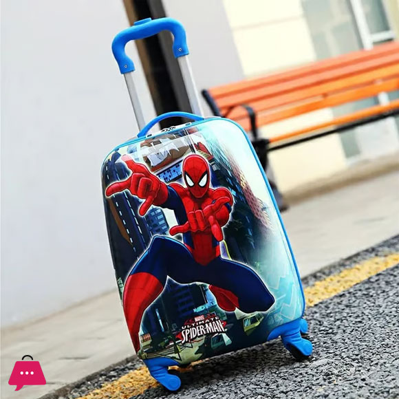 18 inch Disney Travel Suitcase with Wheels Cartoon Luggage Travel Bags For Children