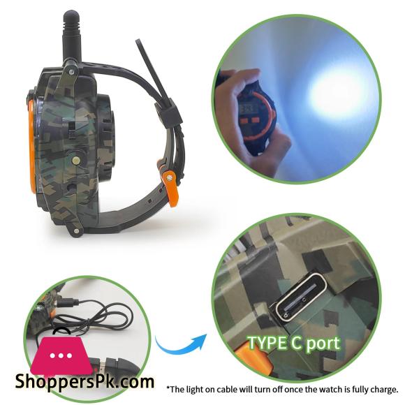 2 Pieces Rechargeable Walkie Talkies for Kids Radio Walky Talky with Flashlight