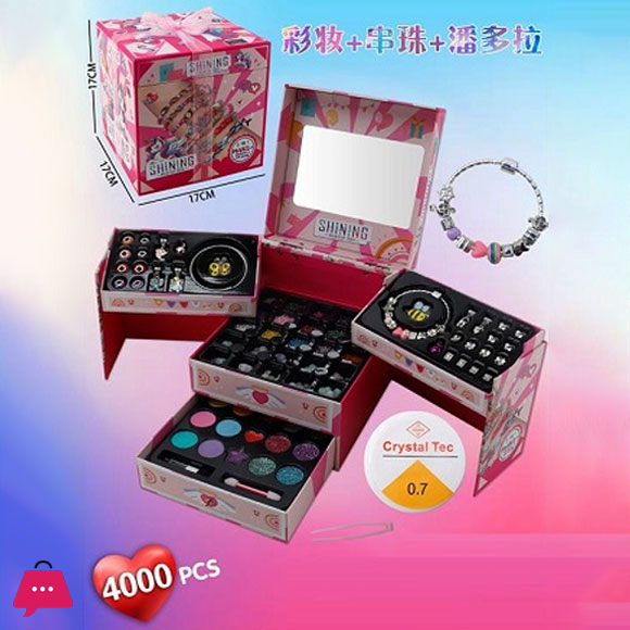 Girls Bracelet-Making Kit Earrings Maker Kit For Kid Funny Bracelet Maker Set Christmas Gifts Homemad Jewelry Set Party Favors