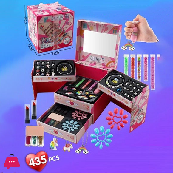 Girls Bracelet-Making Kit Earrings Maker Kit For Kid Funny Bracelet Maker Set Christmas Gifts Homemad Jewelry Set Party Favors