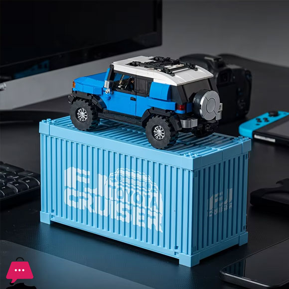 622PCS Toyota FJ40 Off Road Vehicle Building Blocks Retro Car Model Bricks Set With Display Box