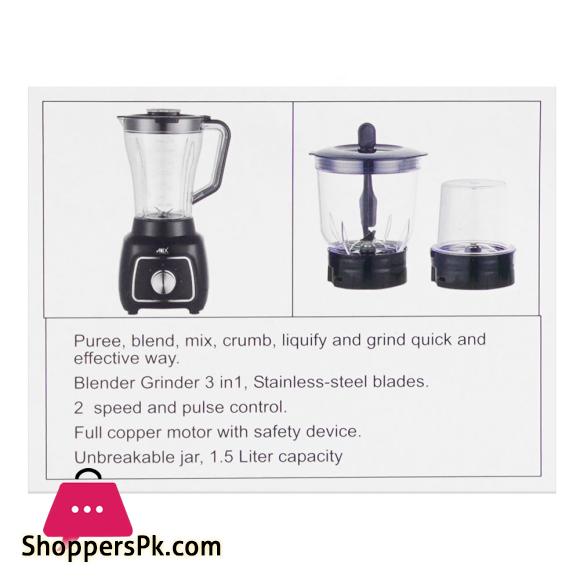 Anex Deluxe Blender & Grinder Black AG-6135UB