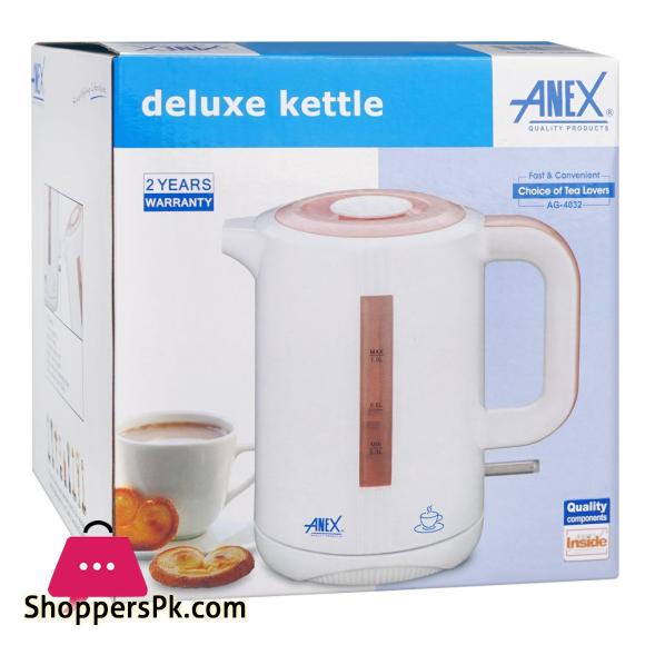 Anex Deluxe Electric Kettle1000ml Capacity AG-4032