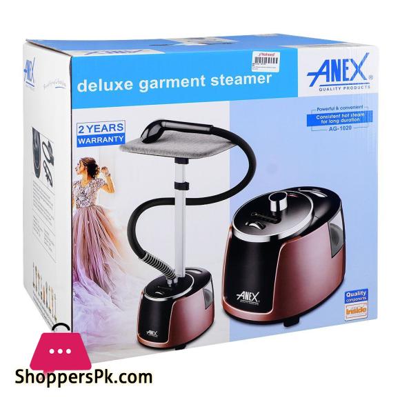 Anex Deluxe Garment Steamer 2000W Water Tank Silver AG-1020