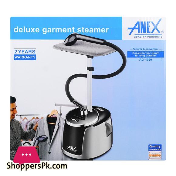 Anex Deluxe Garment Steamer 2000W Water Tank Silver AG-1020