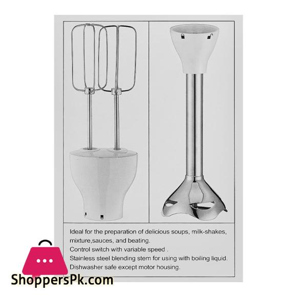 Anex Deluxe Hand Blender 800W Black AG-129