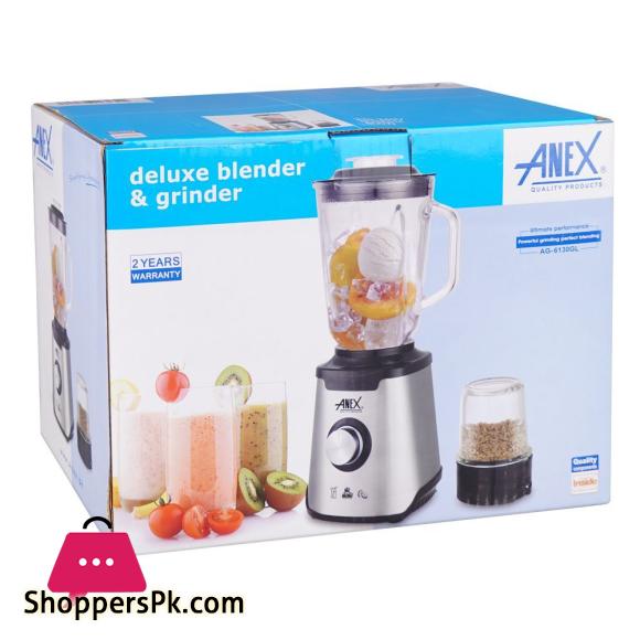 Anex Deluxe Stainless Steel Blender & Grinder AG-6130