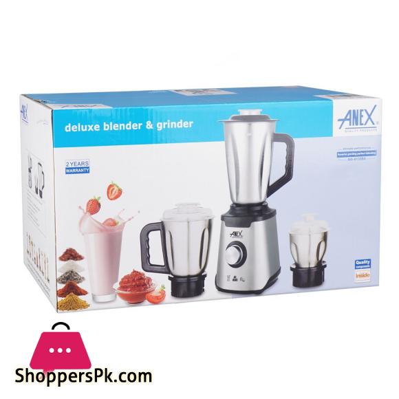 Anex Deluxe Stainless Steel Blender & Grinder AG-6133SS