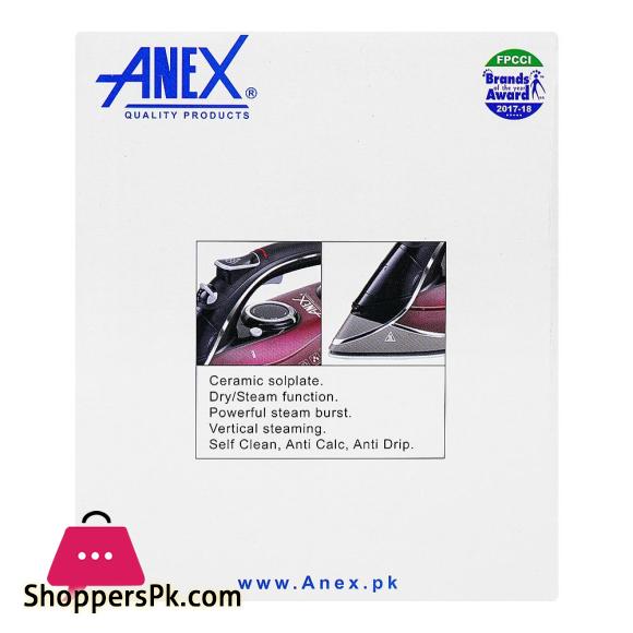 Anex Deluxe Steam Iron 2200W AG-1027
