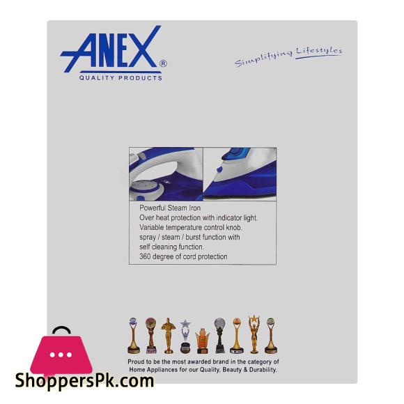 Anex Deluxe Steam Iron AG-1028