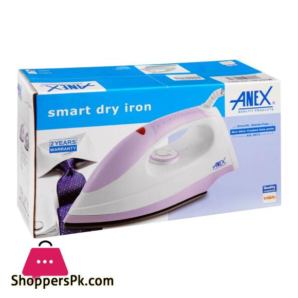 Anex Smart Dry Iron 1200W Green & White AG-2073