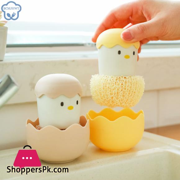 Cute Egg Kitchen Cleaning Brush Dishwashing Brush