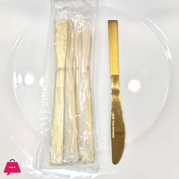 Matte Gold Stainless Steel Cutlery Tableware