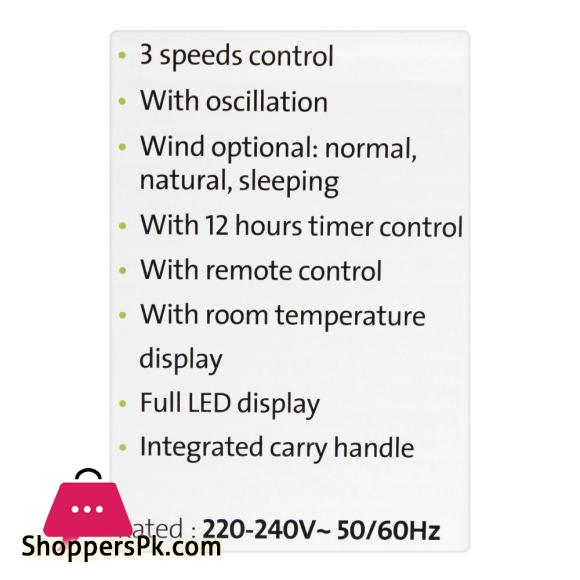 E-Lite Tower Fan 38 Inches 50W ETF-002