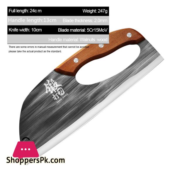 Heavy Chef Kitchen Stainless Steel Knife Labor-Saving Cutting Meat Sharp Knife 24Cm