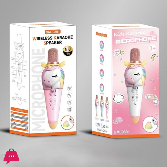 Kids Karaoke Microphone Machine for Kids Toys with Wireless Bluetooth Mic Speaker