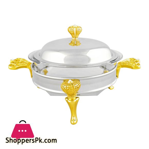 Oval Casserole Serving Glass Dish - Buffet Food Warmer 2 Liter KC1300SW