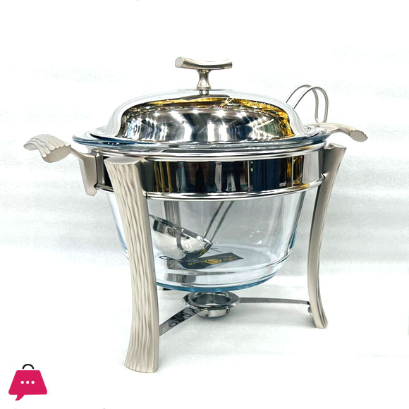 Paramount Series Round Soup Warmer With Ladle 4 Liter