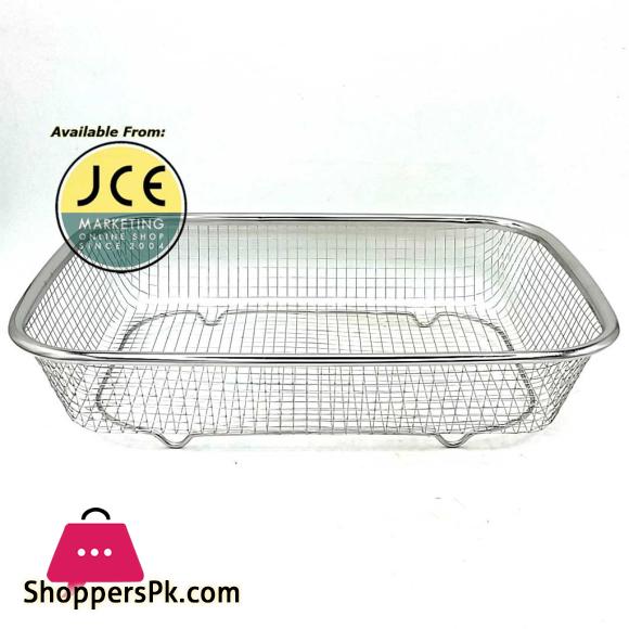 Rectangular Colander Square Colander Coarse Wire Mesh Colander Strainer Sink Drain Wash Basket