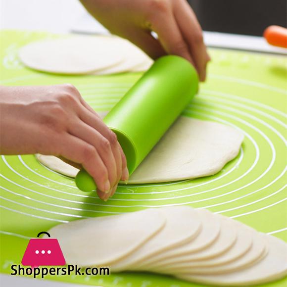 Silicone Dough Roller Middle Size Rolling Pin Colorful Pastry Tool 12inch Long
