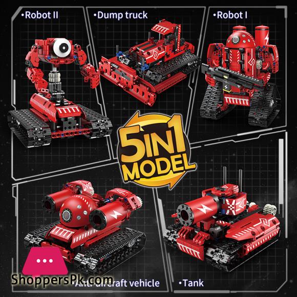 Technical Intelligent Robot APP Remote Control Building Blocks Bricks Programming USB Gift Sets Toys Construction Kids