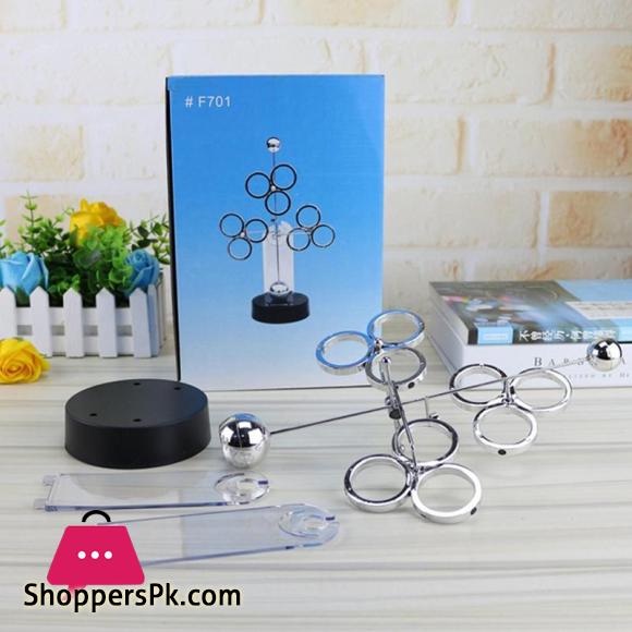 Three-Circle Perpetual Motion Apparatus Newton Pendulum Creative Newtons Cradle Miniature Model Ornaments Home Decor