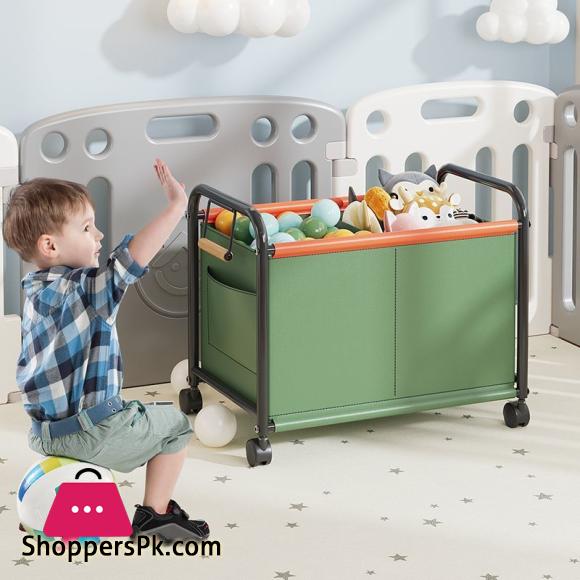 Trolley Storage Box High Capacity Home Living Room Toys Books Storage Rack Organizer