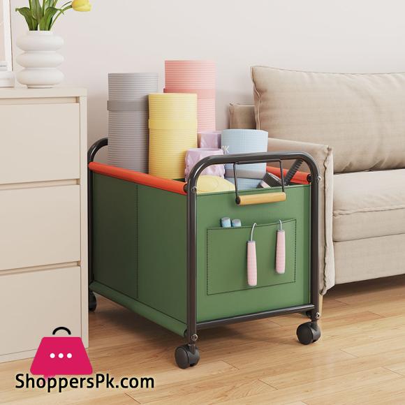 Trolley Storage Box High Capacity Home Living Room Toys Books Storage Rack Organizer