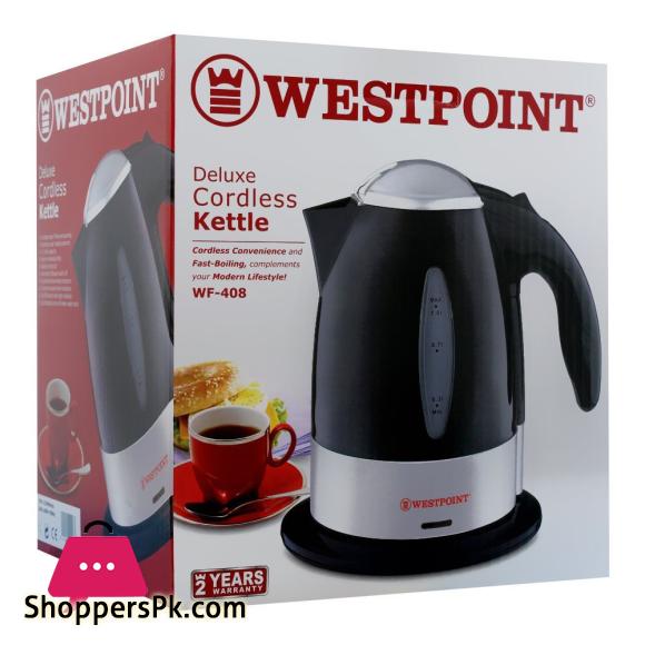 West Point Deluxe Cordless Kettle, 1 Liter, WF-408