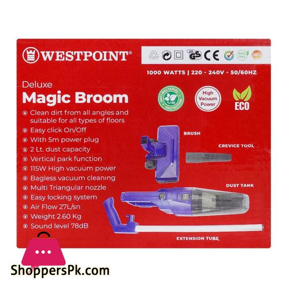 WestPoint Deluxe Magic Broom 115W Vacuum Power WF-231