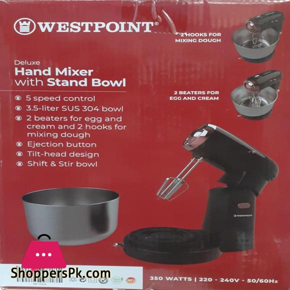Westpoint Deluxe Hand Mixer with Stand Bowl WF-9504