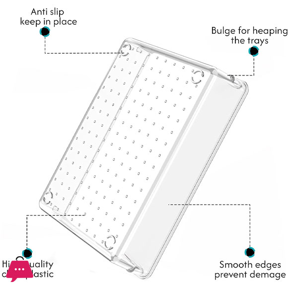 Acrylic Drawer Organizer Set 5 Pcs Versatile Storage for Makeup, Jewelry, Vanity, Bathroom, Bedroom, Office Organizer Kitchen