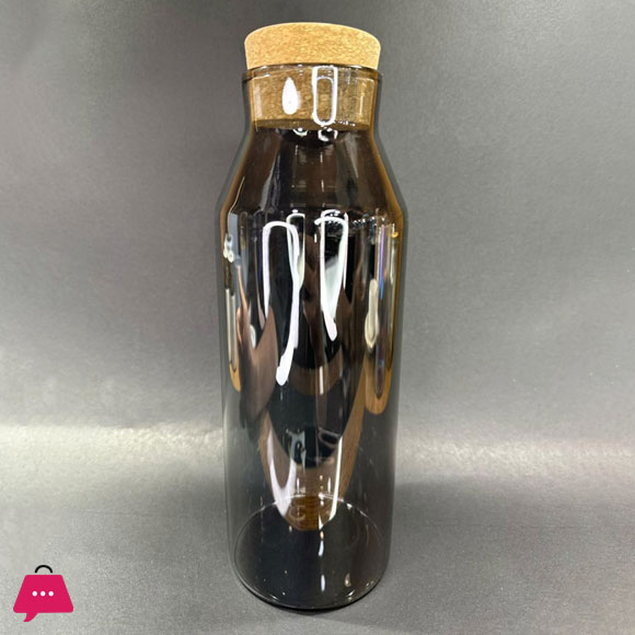Creative Transparent Glass Nut Coffee Tease Storage Jar Cork Food Spice Sealed Storage Jar Home Moistureproof Coffee Tea Bottle