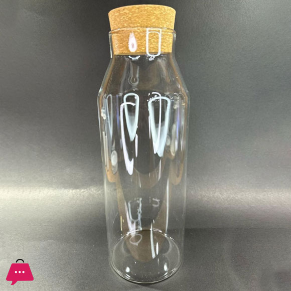Creative Transparent Glass Nut Coffee Tease Storage Jar Cork Food Spice Sealed Storage Jar Home Moistureproof Coffee Tea Bottle