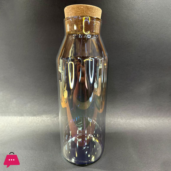 Creative Transparent Glass Nut Coffee Tease Storage Jar Cork Food Spice Sealed Storage Jar Home Moistureproof Coffee Tea Bottle